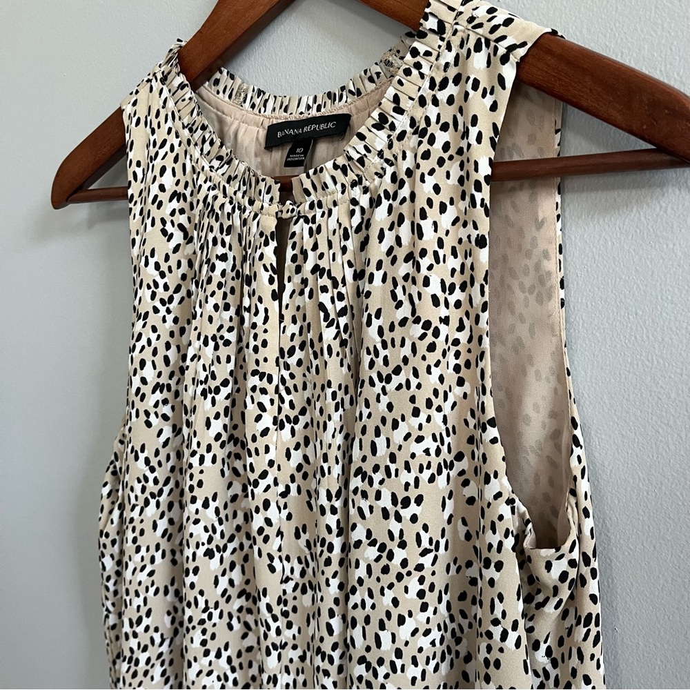 Banana Republic Casual Sleeveless Animal Print Tunic Dress - Picture 6 of 7